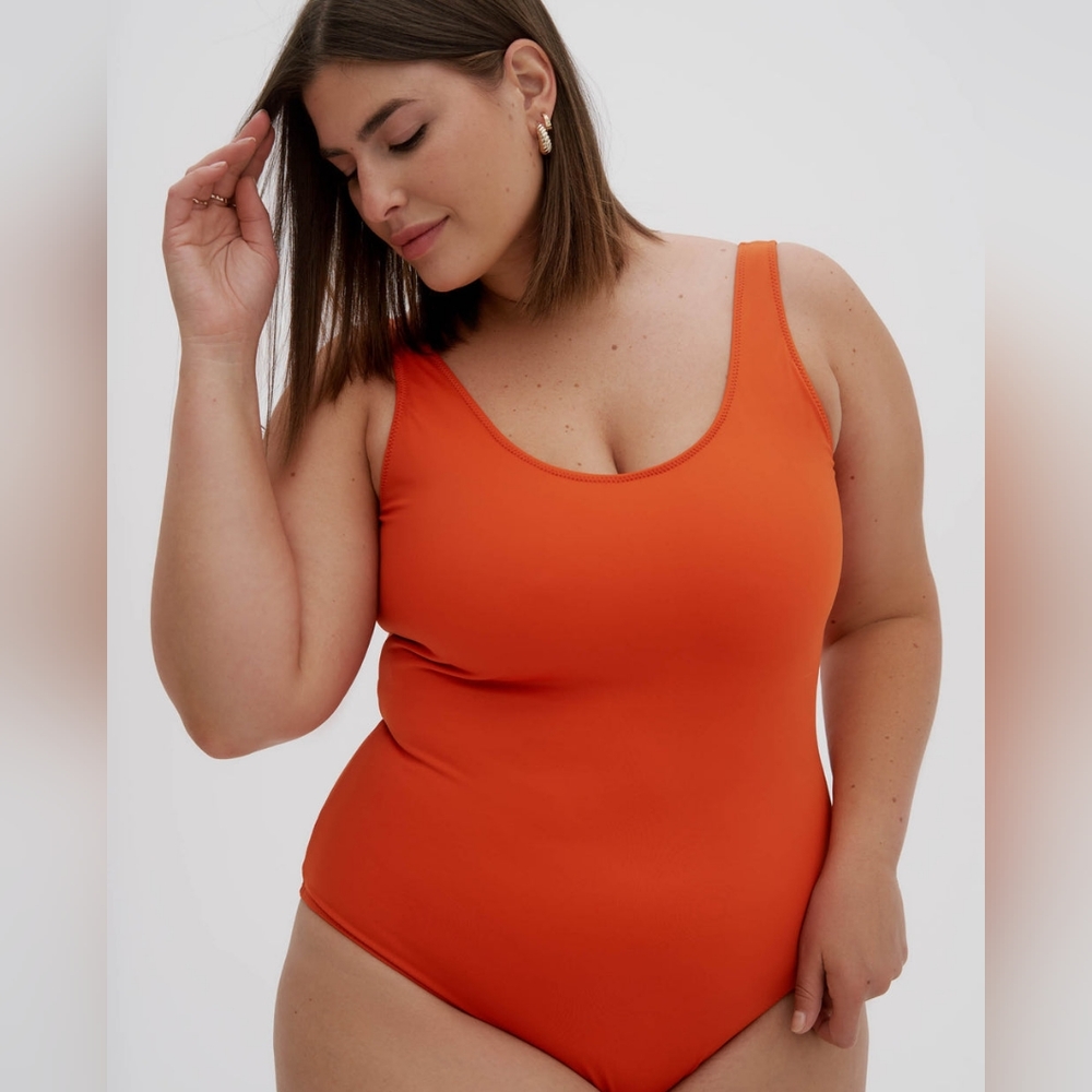 Noize Women's Orange One Piece Swimsuit